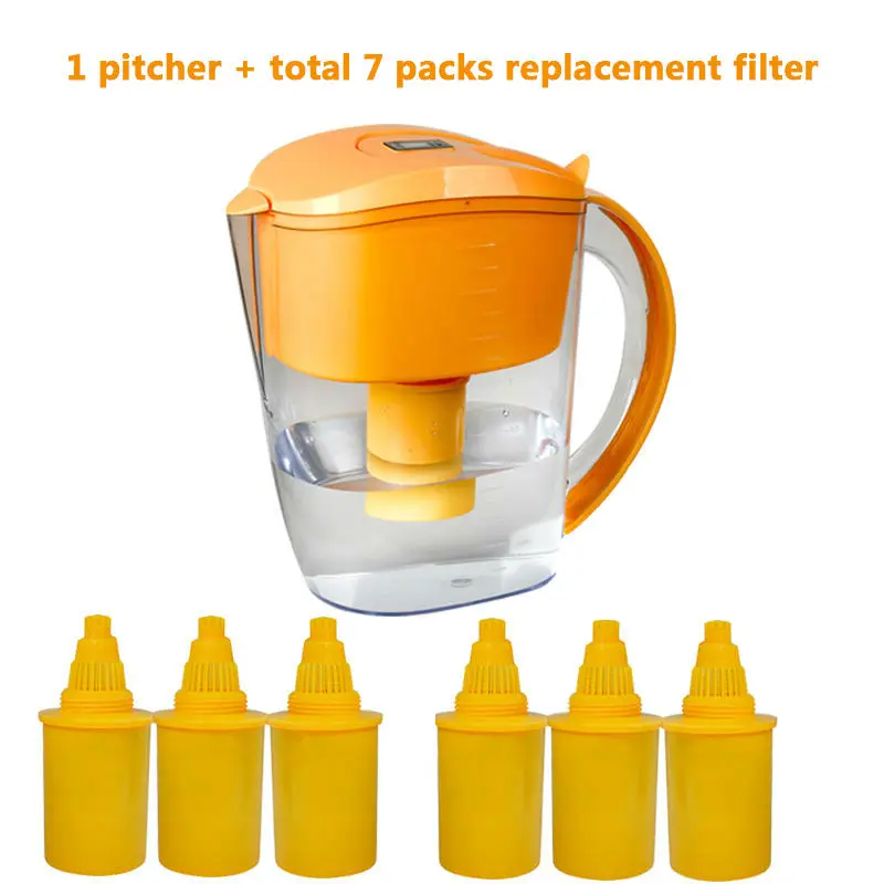 

10-Cup Everyday BPA Free Alkaline Ionizer Water Filter Pitcher with 7 Replacement Filters Mineral Water Alkalizer Pitcher