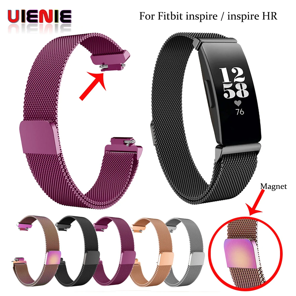 

50pcs strap For Fitbit Inspire Band Replacement Milanese Loop Magnetic Stainless Steel Strap Bracelet Betl for Fitbit Inspire HR