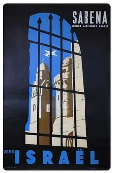 

Sabena Israel Travel Tour Retro Vintage Poster Canvas Painting DIY Wall Paper Posters Home Decor Gift