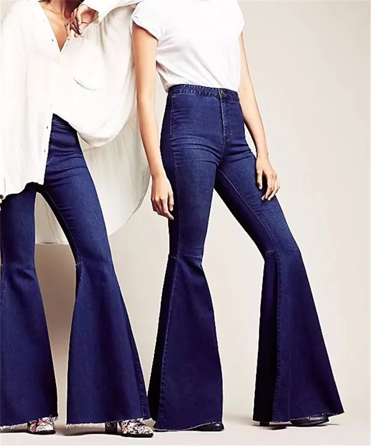 Отбеленные винтажные расклешенные джинсы для женщин, рваные кисточки, высокие приталенные с широкими штанинами, джинсы, корейские джинсы с подтяжками, большие размеры