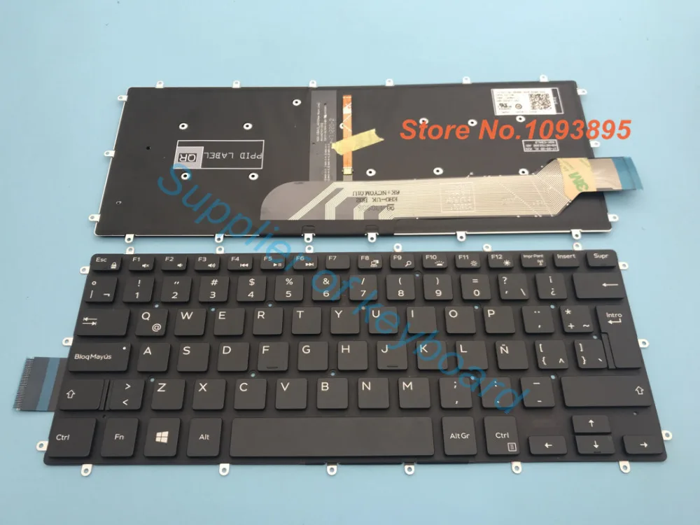 Новая ЛАТИНСКАЯ Испанская клавиатура для DELL Inspiron 14 7460 15 7560 латинская с подсветкой