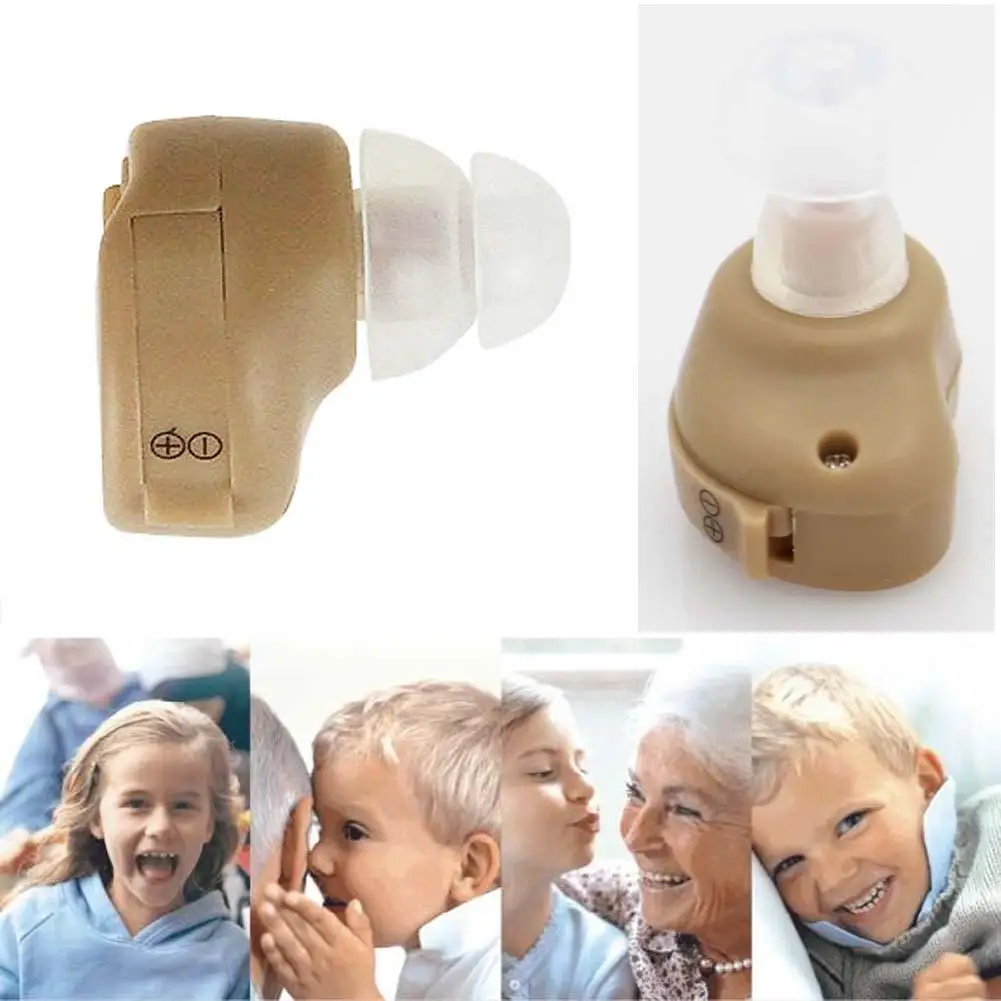 

2018 Portable Small In The Ear Invisible Best Sound Amplifier Adjustable Tone Hearing Aids personal care tools High quality Gift