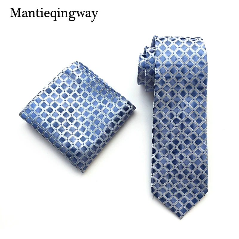 Mantieqingway узкий галстук комплект мужской галстук карман квадратный платок модные полиэстер с принтом Пейсли галстук Бизнес Свадьба бабочкой
