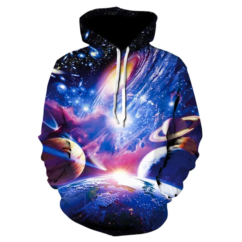Космическая галактика толстовки для мужчин/женщин толстовка с капюшоном 3d брендовая одежда Кепка Толстовка с принтом Пейсли Туманность куртка