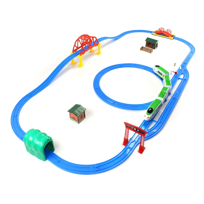 

Electric Light Music Train Track Car Children's Rail Train Diecasts & Toy Vehicles Model Educational Boys Birthday Gift 789-4