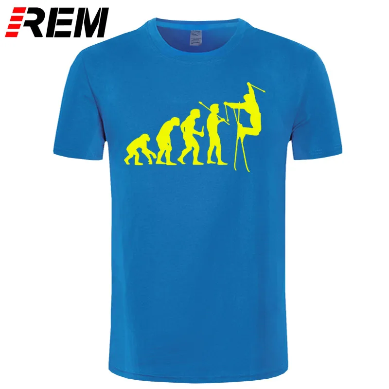 REM, лыжная футболка с рисунком лыжника в скандинавском стиле, футболки наивысшего качества, летняя Мужская модная футболка, Распродажа дешевых футболок