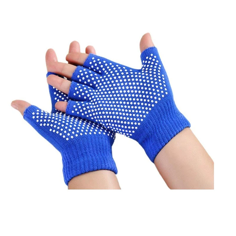 WomenMen Training Gym Gloves Body Building Sport Fitness Weight Lifting Gloves Soft Yoga Gloves Non-Slip Fingerless Design      (2)