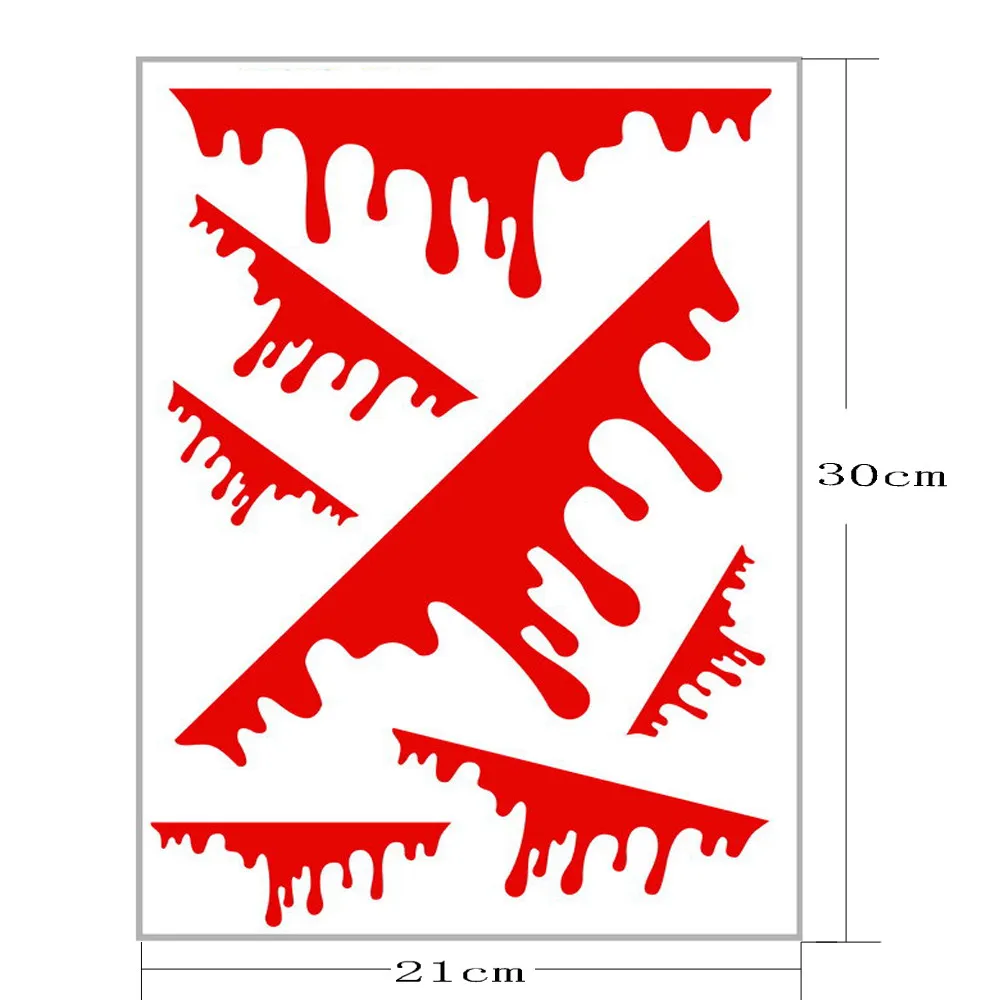 Автомобиль-Стайлинг CARPRIE автомобиля стикеры s Счастливый Хэллоуин автомобиль стены дома наклейка кровь Фреска Декор Наклейка Съемный террор td11 Прямая поставка