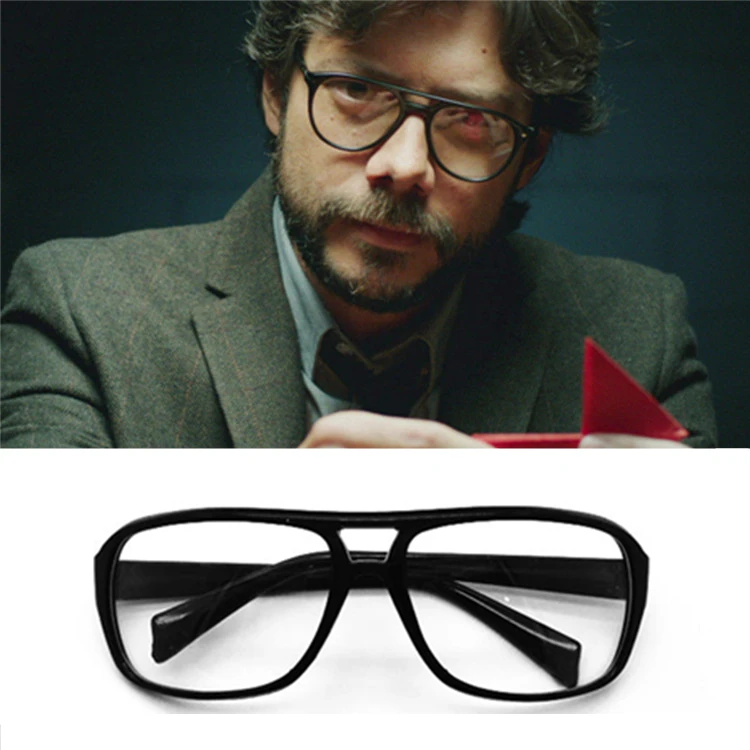 

La casa De papel Money Heist El profesor (Professeur) Glasses Eyewear Mask Sunglasses Props Decor Alvaro Morte Cosplay 2018 New