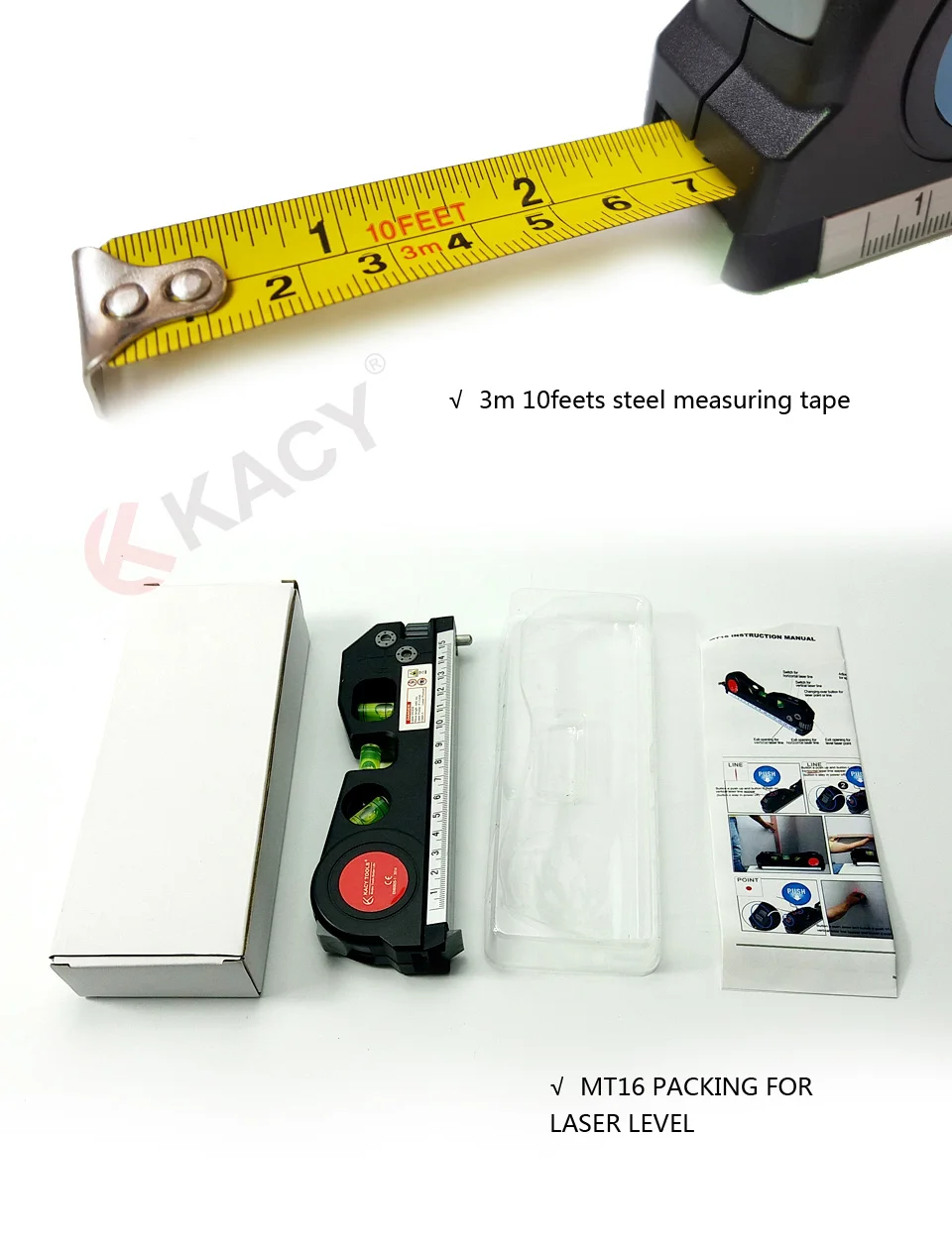 09 KACY MT16 3m tape laser tools