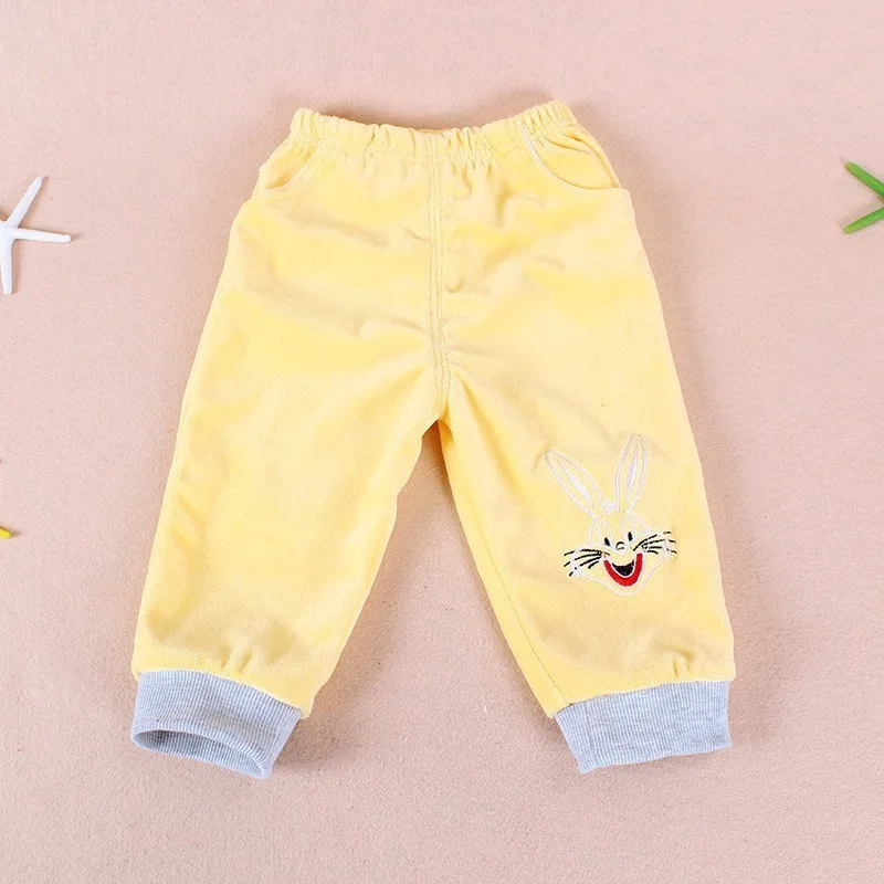 Spring And Autumn Season Rabbit Cashmere Suit Fashion Cute Boy Girl Cartoon Hat Casual Cotton Piece Suit. Baby Clothes