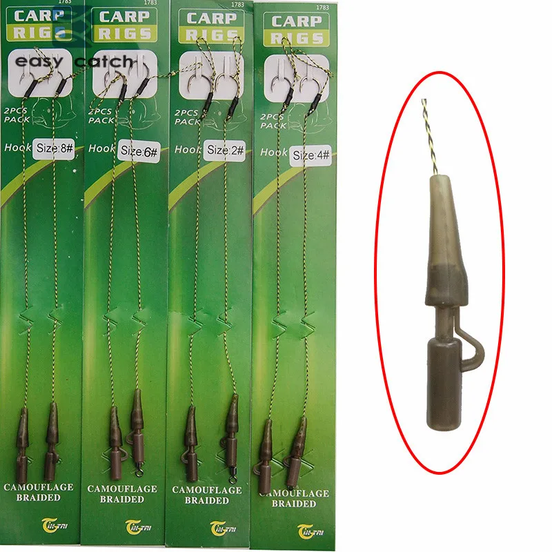 Easy Catch 8 шт. рыболовные снасти для ловли карпа плетеная нить 8340 крючков поворотные