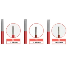 30 шт. Перманентный макияж Высокое качество торговля микро лезвия, для тату бровей, микроблейдинг бровей 17/19/21 круглых игл