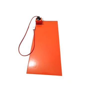 

110v 320w 250*600*1.5mm silicone heater for machine adhesive 1 side dial thermostat on right corner of 600side 1000mm lead wire