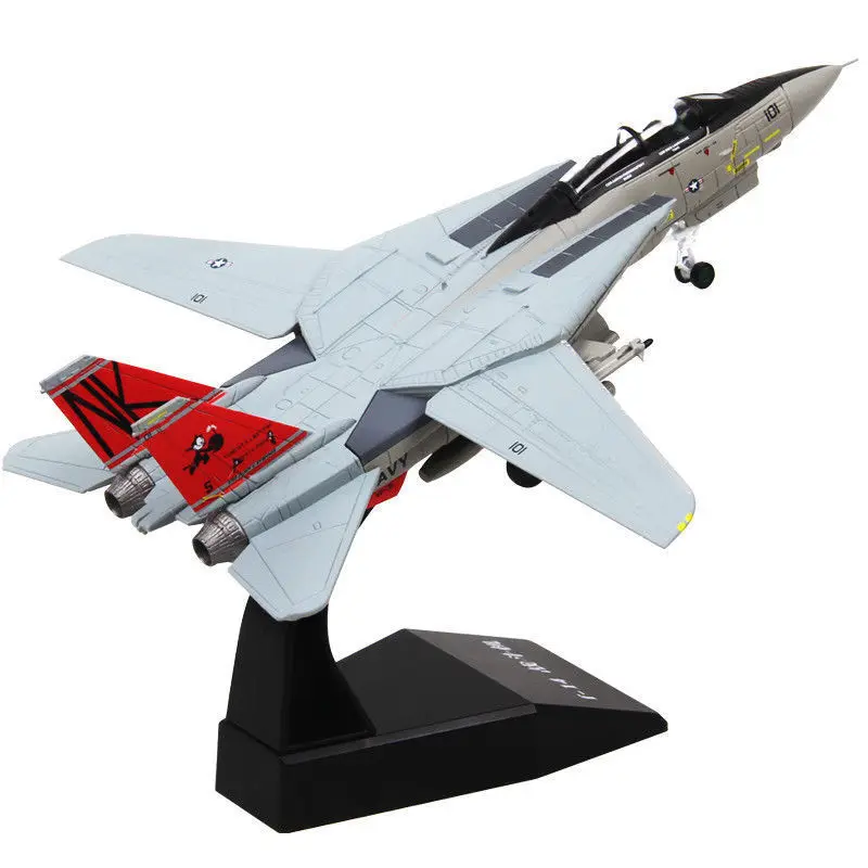 Новые образцы литья США Air Force Grumman модель самолета Модель игрушки 100th F-14 Tomcat Fighter Рождественский подарок