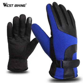 

WEST BIKING Winter Cycling Full Finger Gloves Thicker Touch Screen Anti-Slip Keep Warm Outdoor MTB Road Bike Motorcycle Gloves
