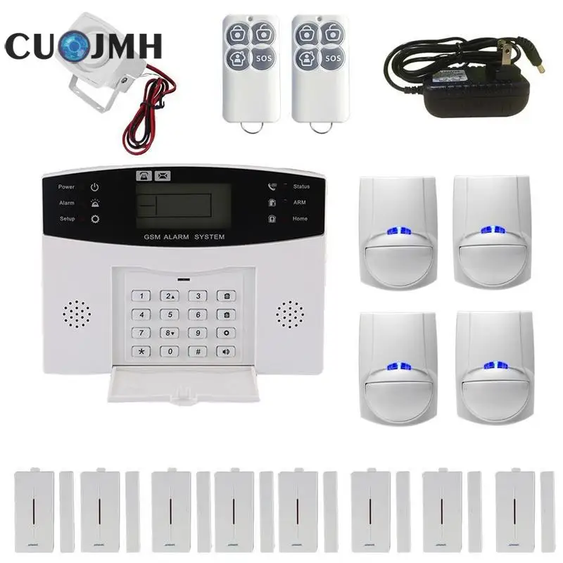 1 Set Ios Android App Control Wireless Home Security Gsm Alarm System Lcd Wireless Intelligent Voice Home Anti-theft Alarm 2017 etiger intelligent android ios app remote control wireless home security pstn gsm alarm system kit large lcd screen