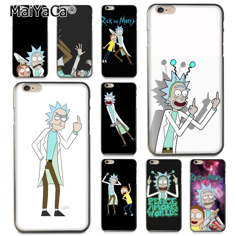 MaiYaCa Rick & Morty lovely Phone Accessories Case for Apple iPhone 8 7 6 6S Plus X 5 5S SE 5C Cellphones
