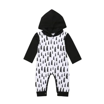 

PUDCOCO Newest Newborn Baby Boy Girl Casual Hooded Cotton Rompers Cute Jumpsuit Autumn Outfits Clothes Set 0-24M