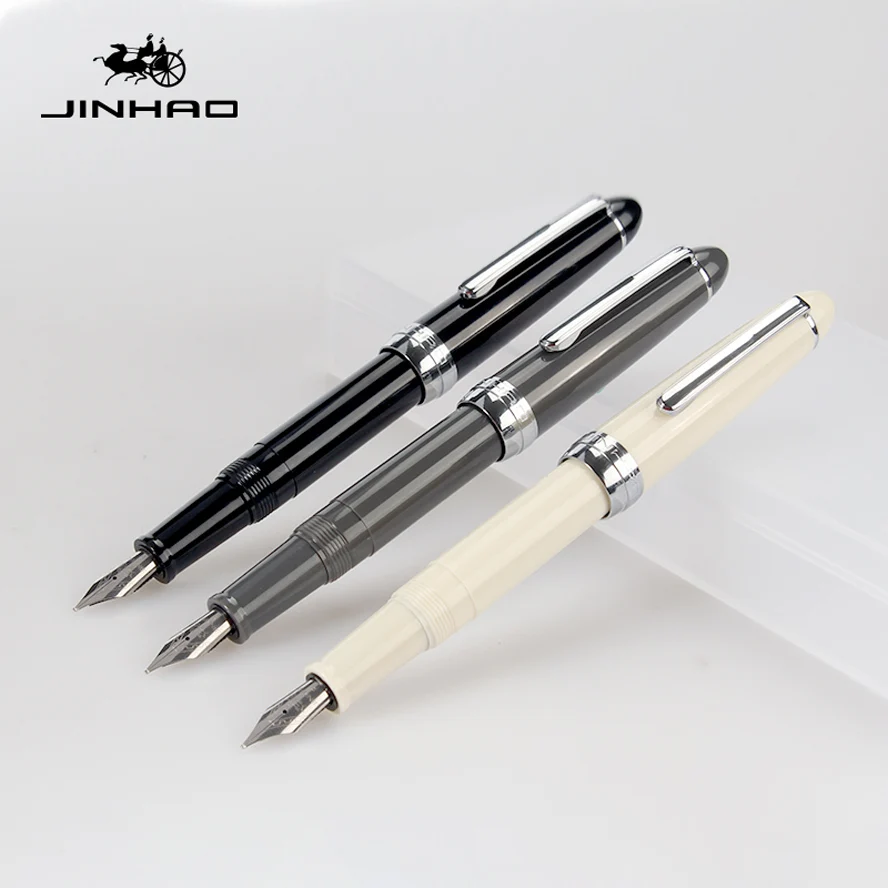 6 шт. в наборе, Высококачественная перьевая ручка Jinhao 992, прозрачные чернильные ручки для письма, 0,5 мм, школьные офисные принадлежности, caneta tinteiro