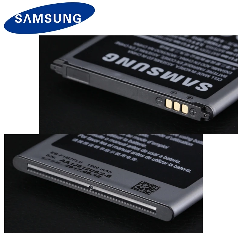 Оригинальный аккумулятор Samsung для Galaxy S3 Mini i8160 i8190 i8200 EB F1M7FLU без NFC 3 Pin 1500 мАч