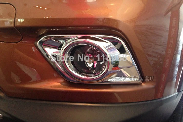 

For Nissan X-Trail Rogue 2014+ ABS Chrome Front Fog Light Lamp Cover Trim new Car Accessories Stickers W4