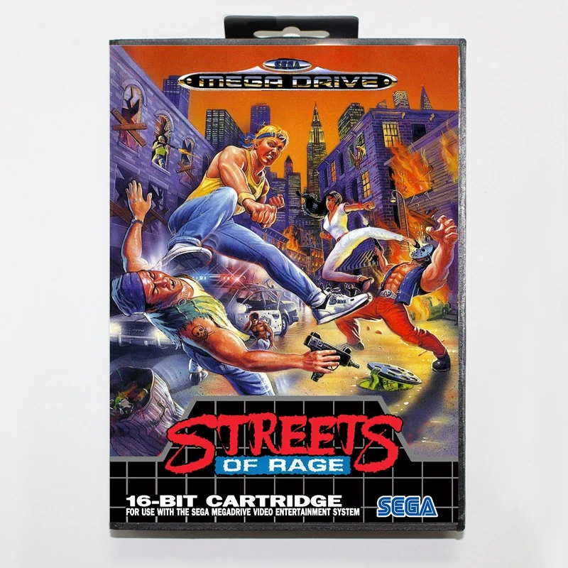 Sega MD games card-Streets of Rage USA/EU с коробкой для игровой консоли sega MegaDrive 16 bit MD card