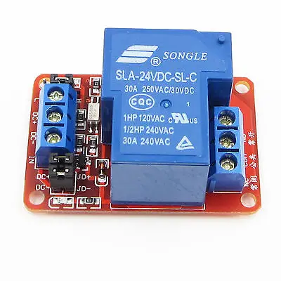 

30A 24V 1-Channel Relay Module Board With Optocoupler H/L Level Triger
