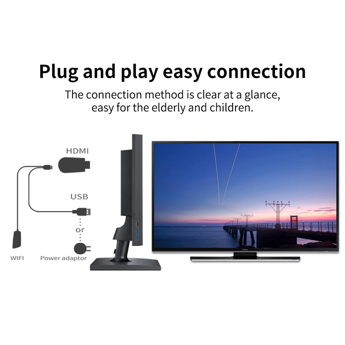 Двухдиапазонный ТВ Стик SOONHUA 2 4 ГГц 5 8 4K HD Wi Fi адаптер HDMI Miracast Airplay DLNA