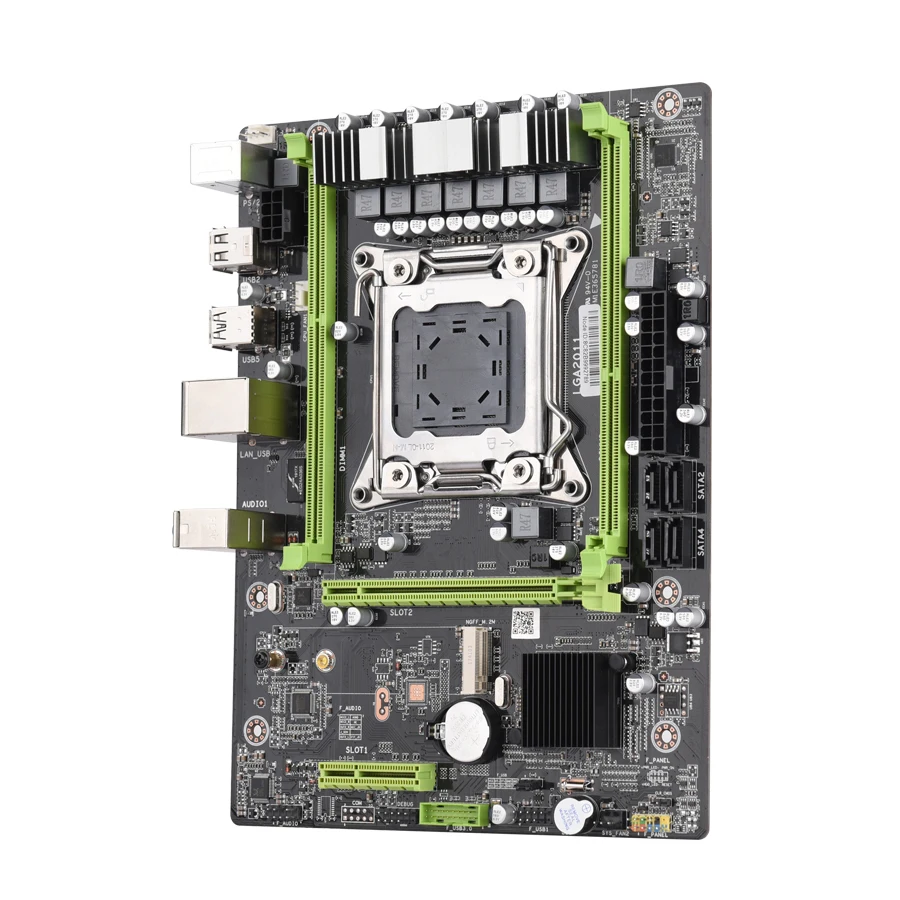 Kllisre X79 M2 материнская плата LGA2011 ATX USB2.0 SATA3 PCI-E NVME M.2 SSD Поддержка регистровая и ecc-память памяти и процессор Xeon E5