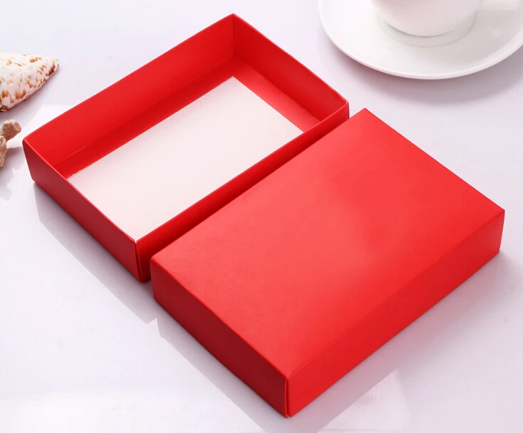10 шт розовый/красный подарочная упаковочная коробка Пустая Картонная Подарочная бумажная коробка с крышкой подарочная картонная коробка для носков/нижнего белья/шелка