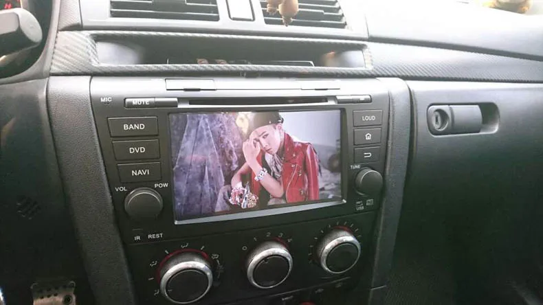 Excellent 7" two din Android 9.0 Car Multimedia Player for Mazda3 2004-2011 with gps navigation built in wifi support DVR OBD DAB 1
