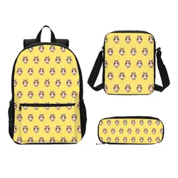 Школьные сумки набор большой школьный Для женщин школьный рюкзак для подростков девочек рюкзак Junior High рюкзак с принтом Очаровательная