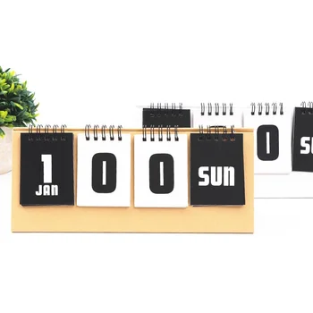 Agenda perpetua con conto alla rovescia serie minimalista 2026: calendario senza data con tracciamento degli obiettivi e sezioni di produttività