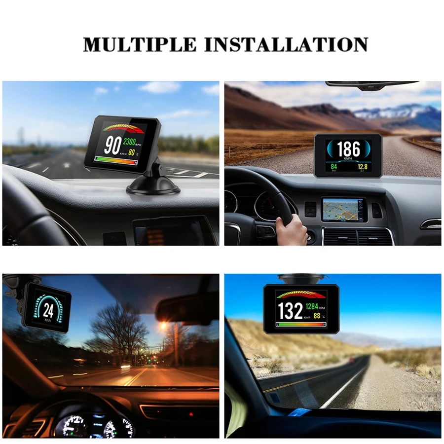 Проектор на лобовое стекло автомобильный 3 9 дюйма OBD2|Проекционный дисплей| |