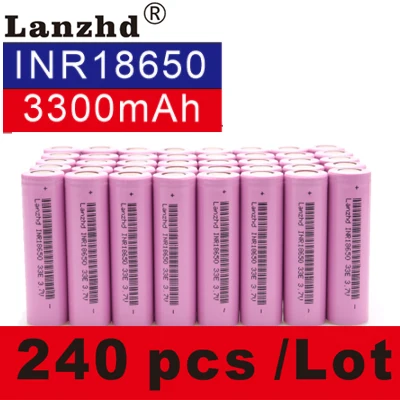 18650 аккумулятор 3,7 V INR18650 литиевые литий-ионные аккумуляторы 3,7 v 30A большой ток 18650VTC7 для samsung 18650(40-280 шт - Цвет: 240 PCS