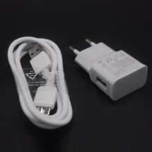 5V 2A ЕС дорожное настенное зарядное Зарядное устройство вилка 3,0 Micro USB кабель для передачи данных для samsung Galaxy S5 Примечание 3 N9000 I9600 G900 N9002 N9008 Зарядное устройство