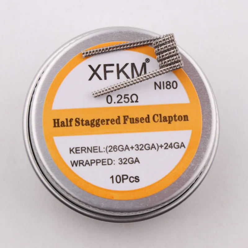 Новинка XFKM Ni80 ступенчатая Плавленая нагревательная катушка Clapton premium Colis Nichrome 80