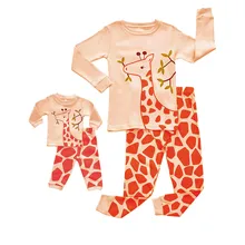 MUQGEW кукла и пижамы для девочек, детские топы с героями мультфильмов, штаны, семейная одежда для сна, одинаковые комплекты, летнее платье, хлопковая детская одежда