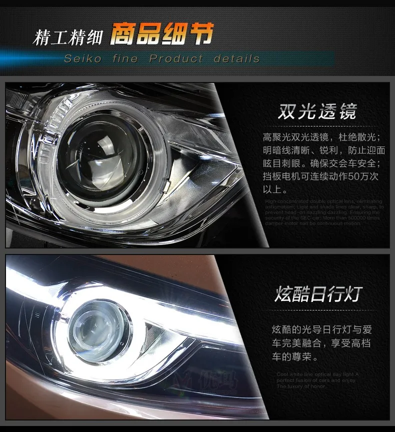 Discount Head Lamp case for Mazda 3 M3 Axela Mazda3 2017 2018 Headlights LED Headlight DRL Lens Double Beam Bi-Xenon HID car Accessories 28