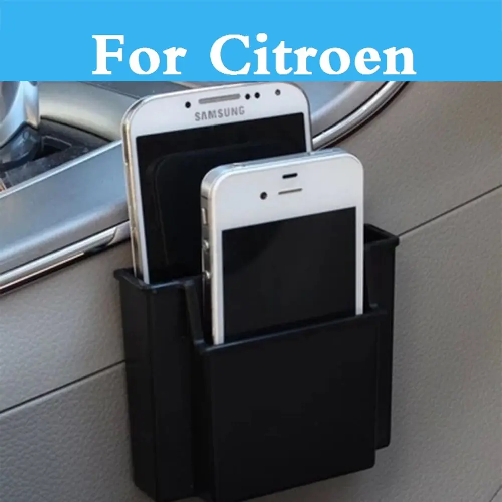 Держатель сотового телефона для автомобиля зарядная коробка держатель карманный органайзер сумка на сиденье для Citroen C4 кактус C5 C6 C1 C2 C3 C4 C4 Aircross автомобильный стиль