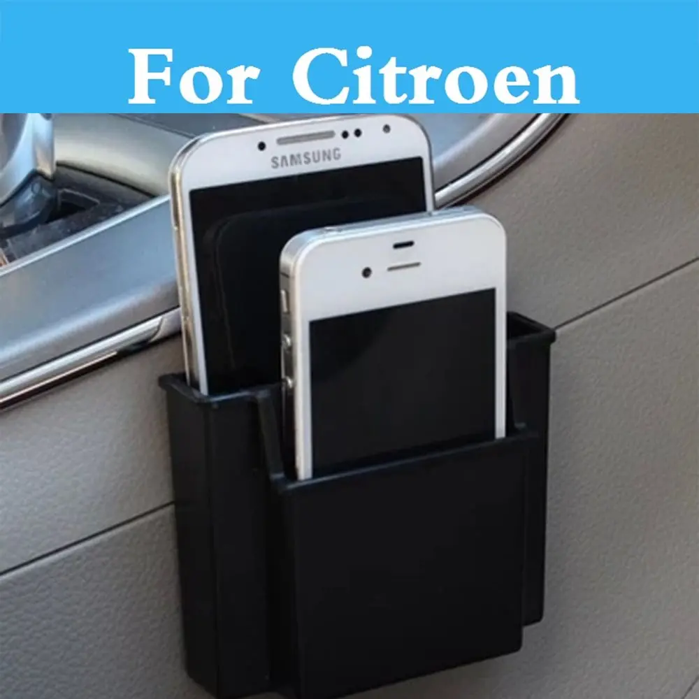 

Car Cell Phone Holder Charge Box Holder Pocket Organizer Seat Bag For Citroen C4 Cactus C5 C6 C1 C2 C3 C4 C4 Aircross Car Style