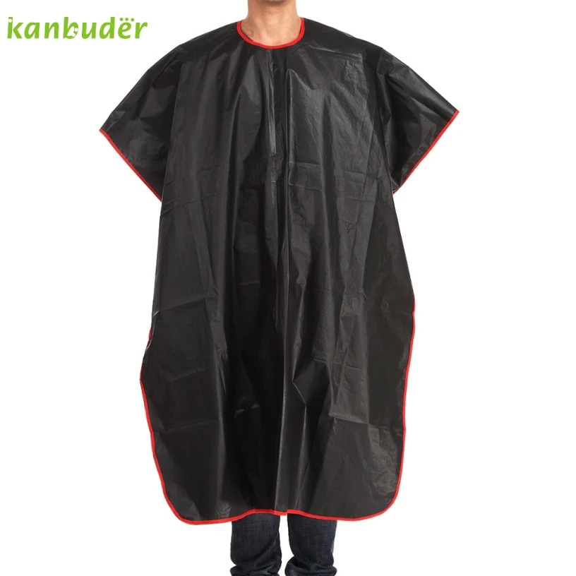Kanbuder New Good Quality Black Cutting Hair Waterproof Cloth Salon Barber Gown Cape Hairdressing Hairdresser 1PC Kanbuder New Good Quality Black Cutting Hair Waterproof Cloth Salon Barber Gown Cape Hairdressing Hairdresser 1PC