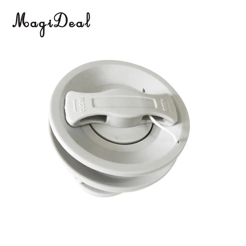 MagiDeal Heavy Duty Double Seal Air Valve Replacement Water Sport Acce for Inflatable Boat River Raft Kayak Canoe White/Black