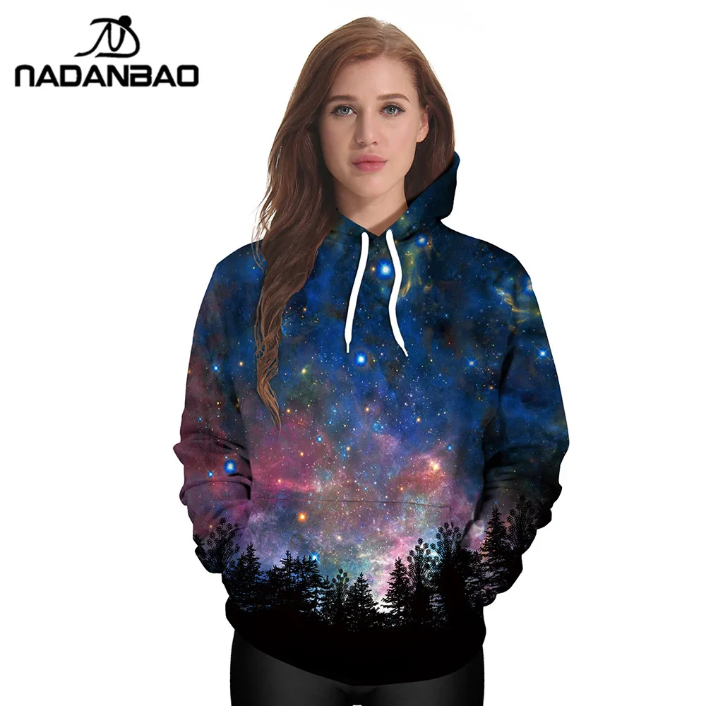 Nadanbao جديد أسلوب الهيب هوب هوديس المجرة الفضاء 3d المطبوعة الغابات بارد أزياء الخريف البلوز رقيقة مقنعين النساء هوديي bts Nadanbao جديد أسلوب الهيب هوب هوديس المجرة الفضاء 3d المطبوعة الغابات بارد أزياء الخريف البلوز رقيقة مقنعين النساء هوديي bts