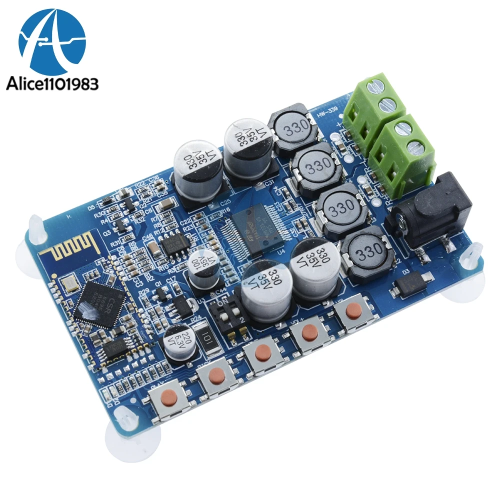 

Wireless Bluetooth 4.0 Audio Receiver Digital TDA7492P 50W+50W Amplifier Board Part component HIFI amplificador Power Amplifiers