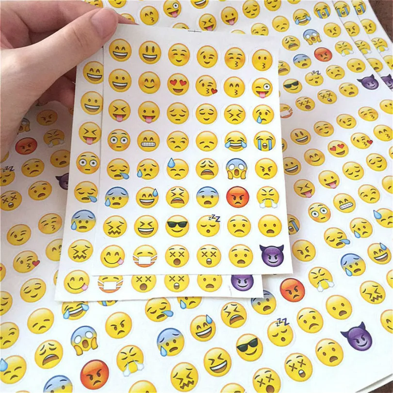 

1pcs Expression Mood Sticker Diary Planner Colorful Rainbow Heart Star Decoration Journal Scrapbook Albums Photo Toys for Kids