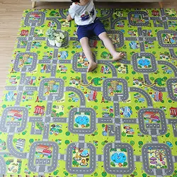 Детские трафика маршрут игровой коврик-пазл образования разделение совместное EVA пены Ползания pad игры ковры для детей коврик для игрушек