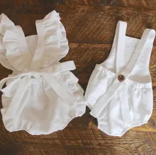 2018 Ins Hot Toddler Baby Girl Rompers Ruffles Kids Girl Overalls Sweet Bow Clothings