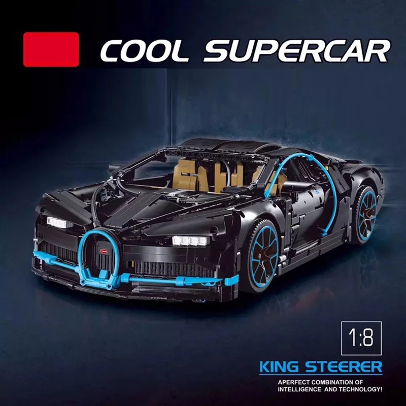 20001 20086 совместимый Technic Volture 42083 42056 Ford Mustang Bugatti чугун Ford строительные блоки кирпичи игрушки подарки